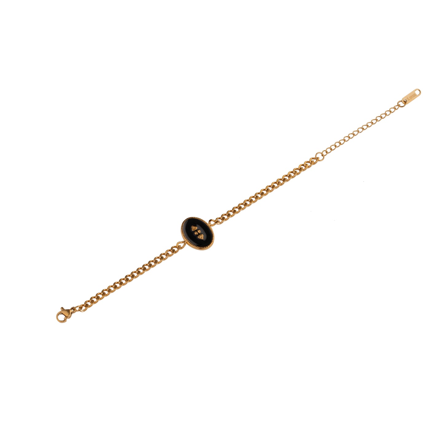 Gold geometric Chain Bracelet