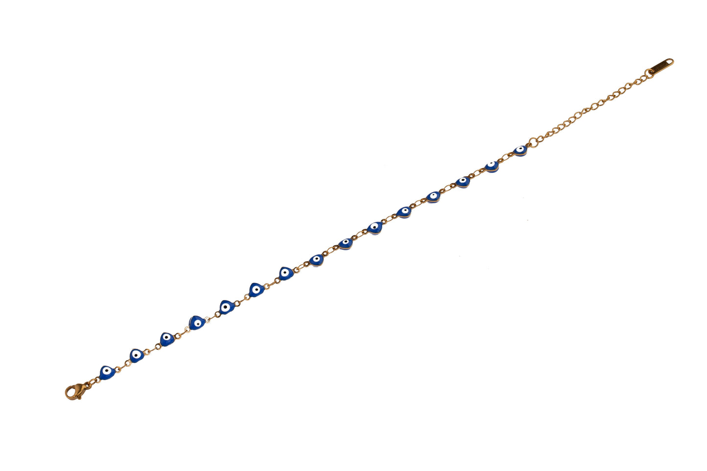 Gold Evil Eye Chain Bracelet