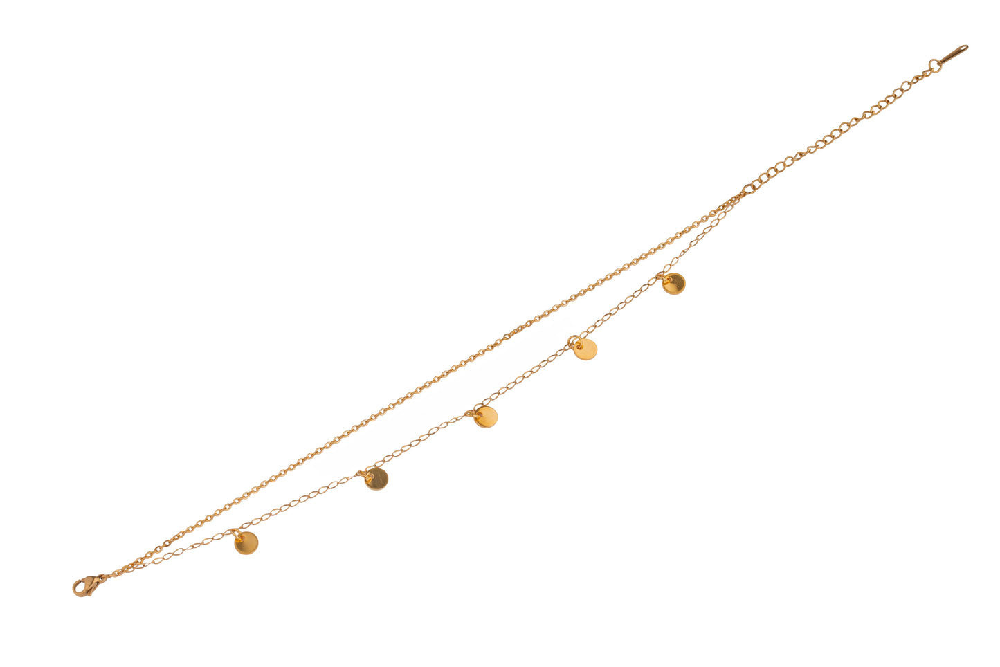 Gold Double Chain Bracelet