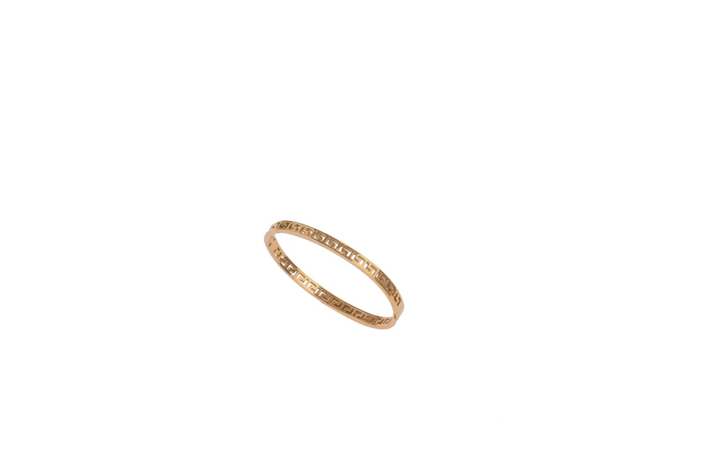 Gold Pattern BangleBall Chain Bracelet