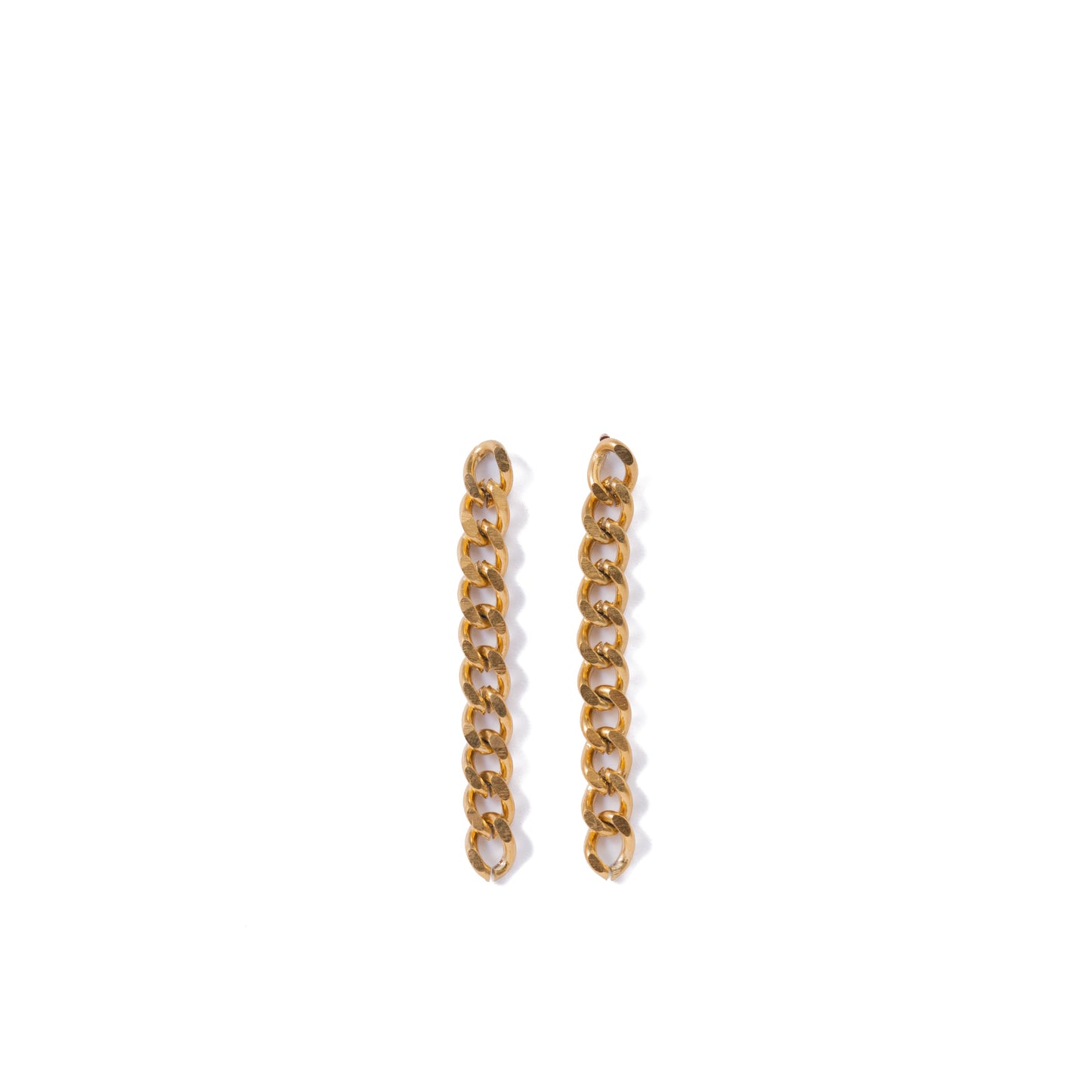 Gold Chain Stud Earrings