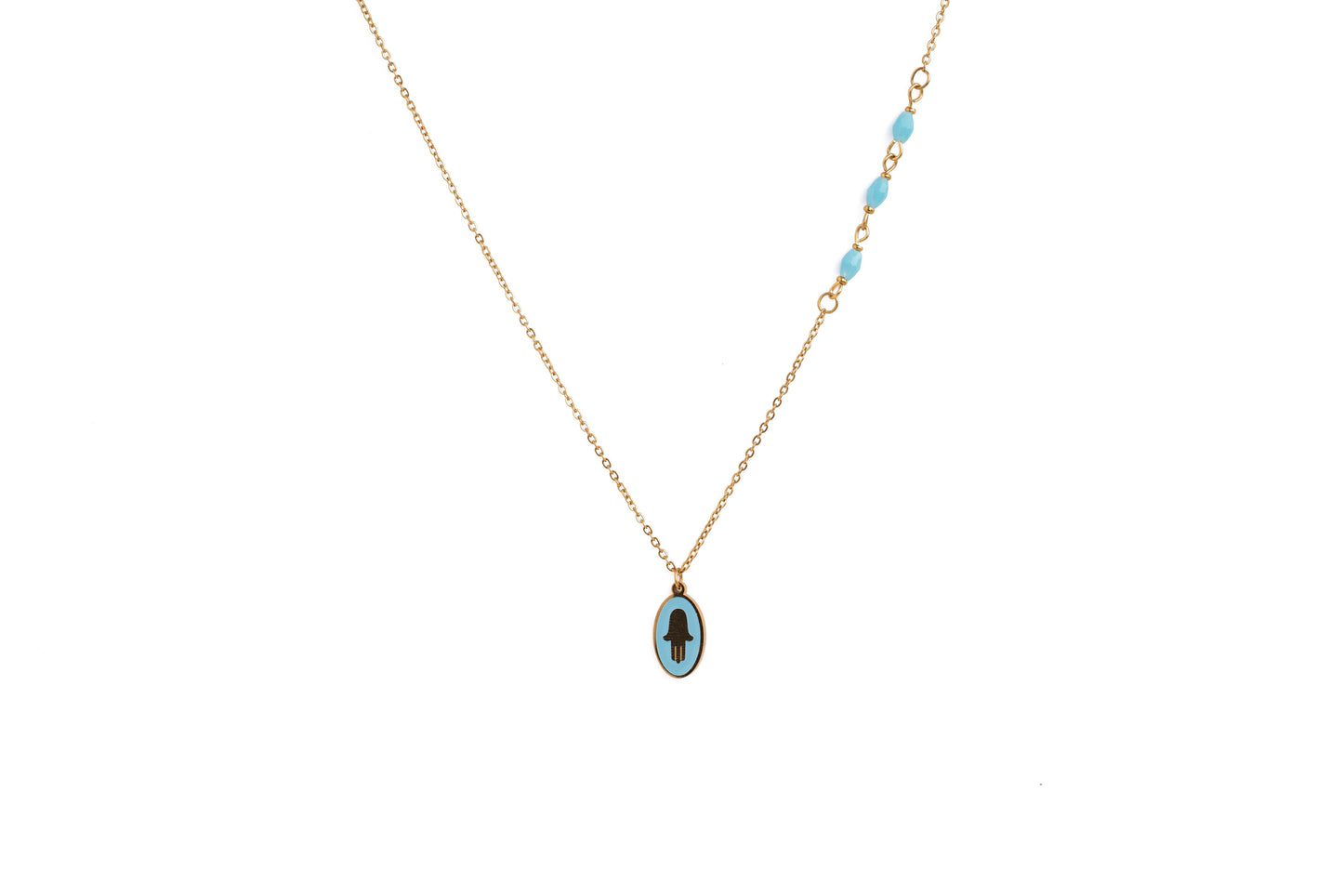 Gold Hamsa Hand Necklace