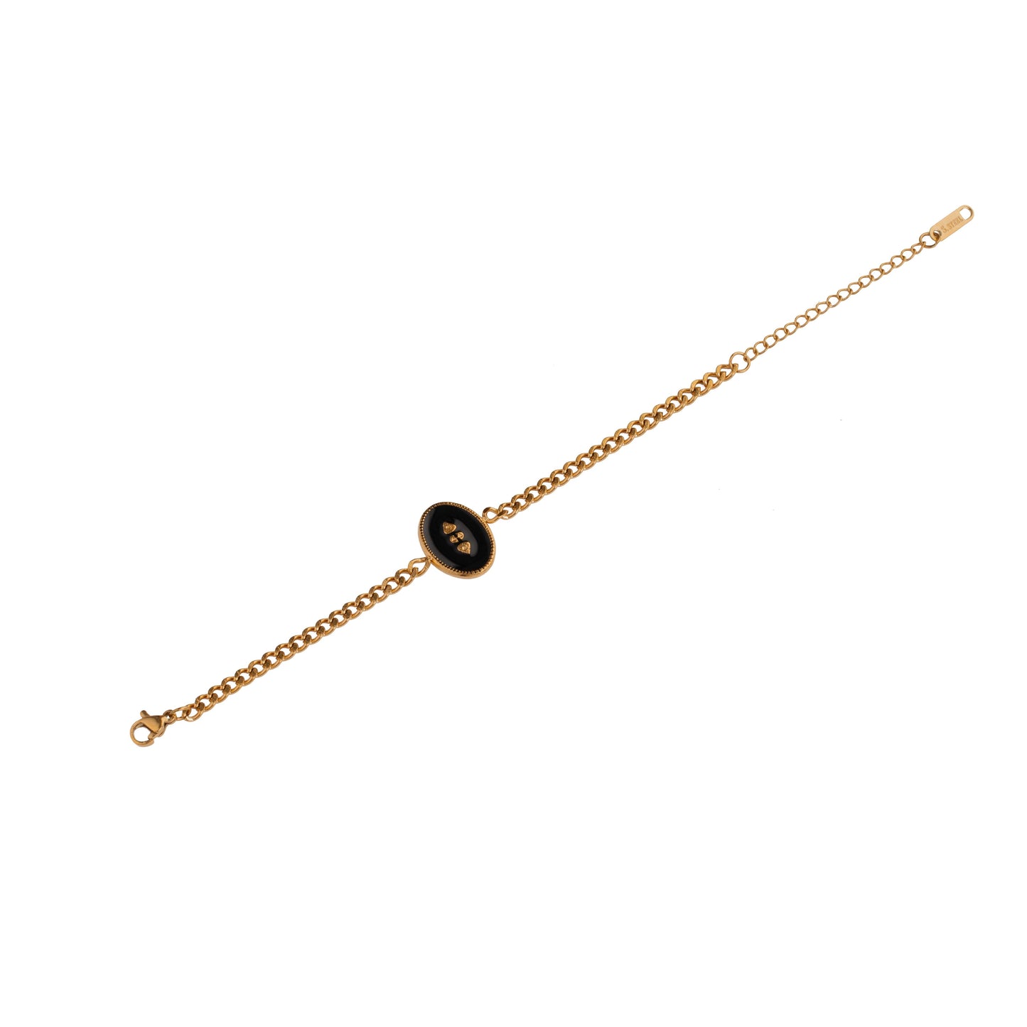 Gold geometric Chain Bracelet 