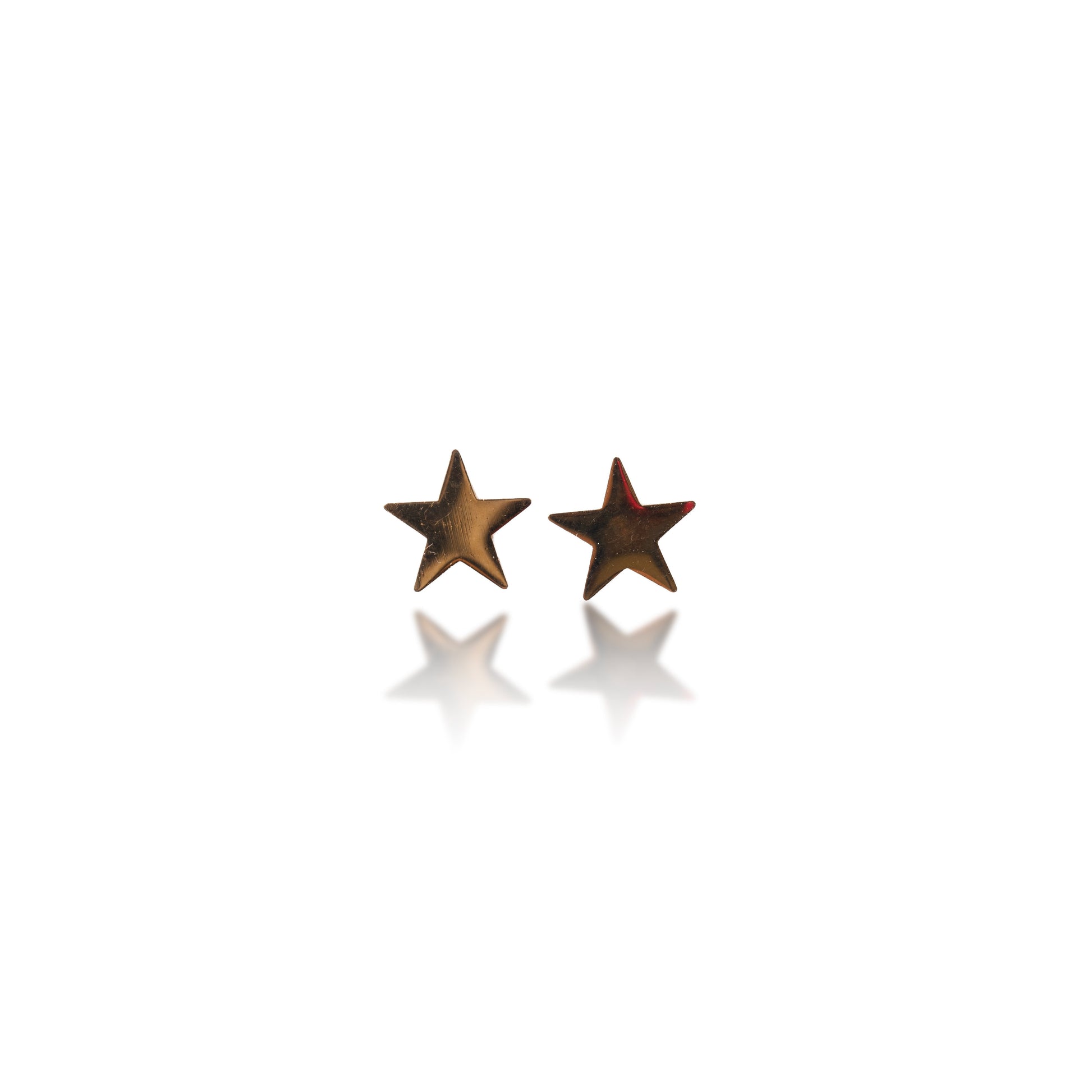 Gold Star Stud Earrings