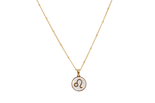 Gold Leo Pendant Necklace