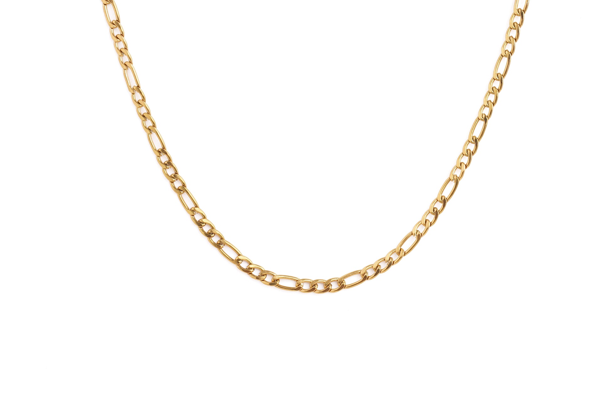 Gold Curb Chain Necklace