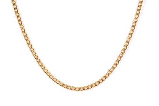 Gold Curb chain Necklace