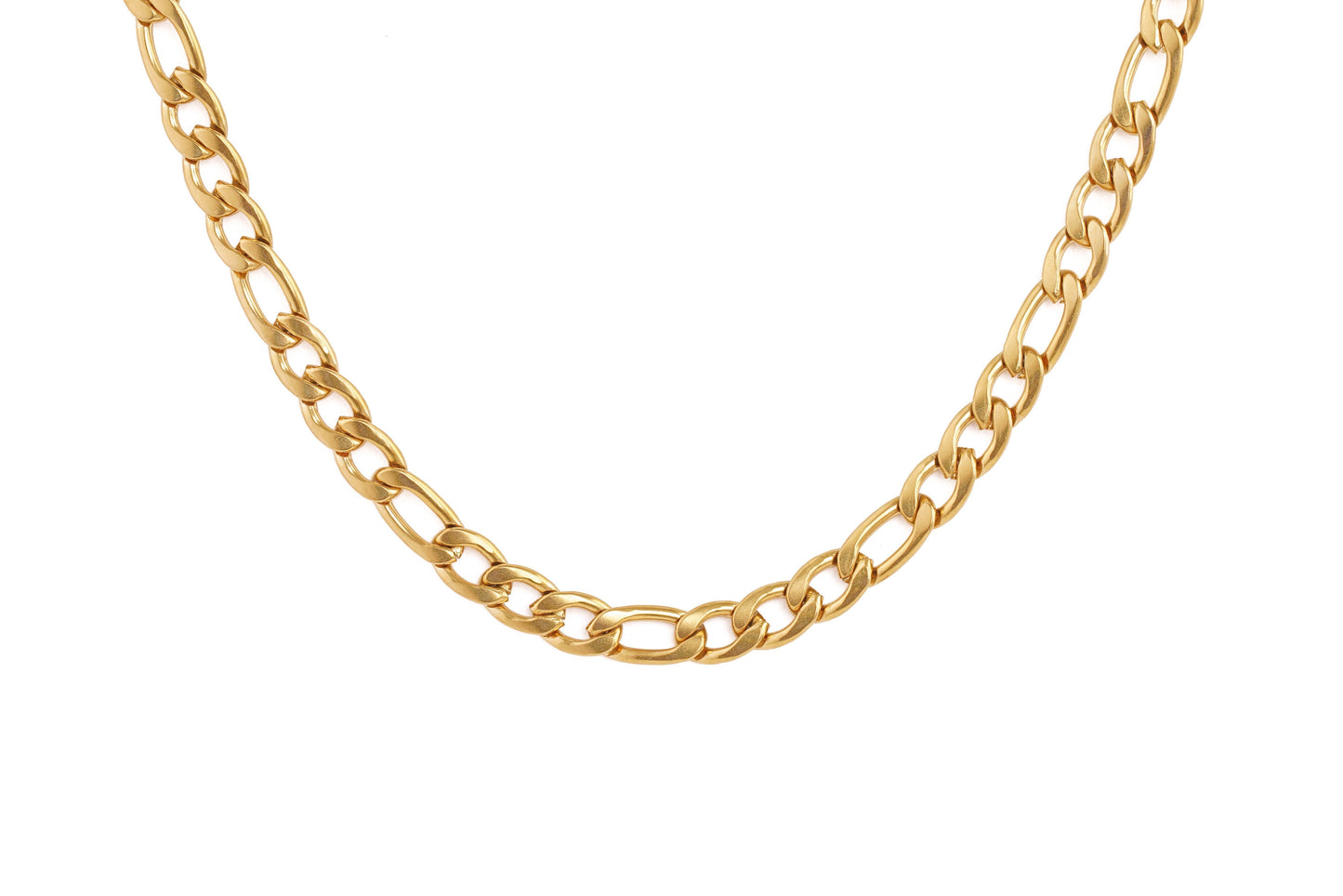 Gold Curb Chain Necklace