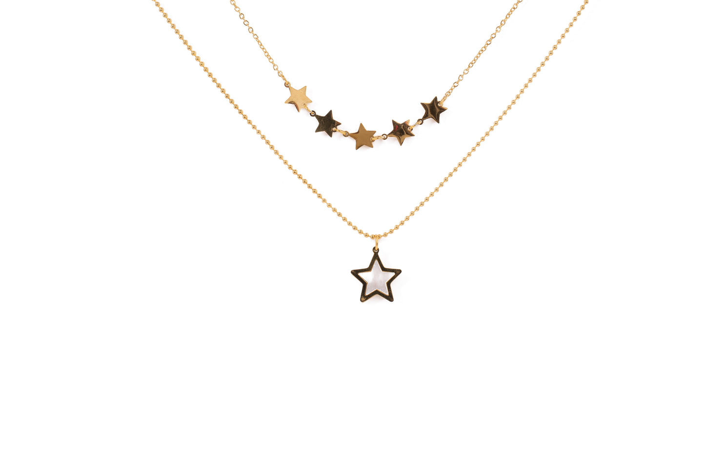 Gold 2 in 1 Starry Necklace