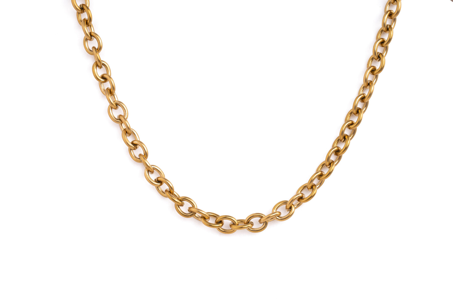 Gold Curb chain Necklace