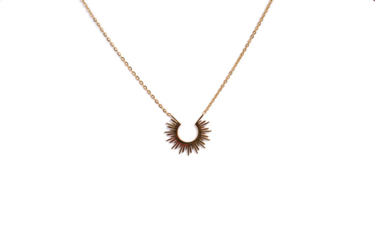 Gold Sunburst Necklace